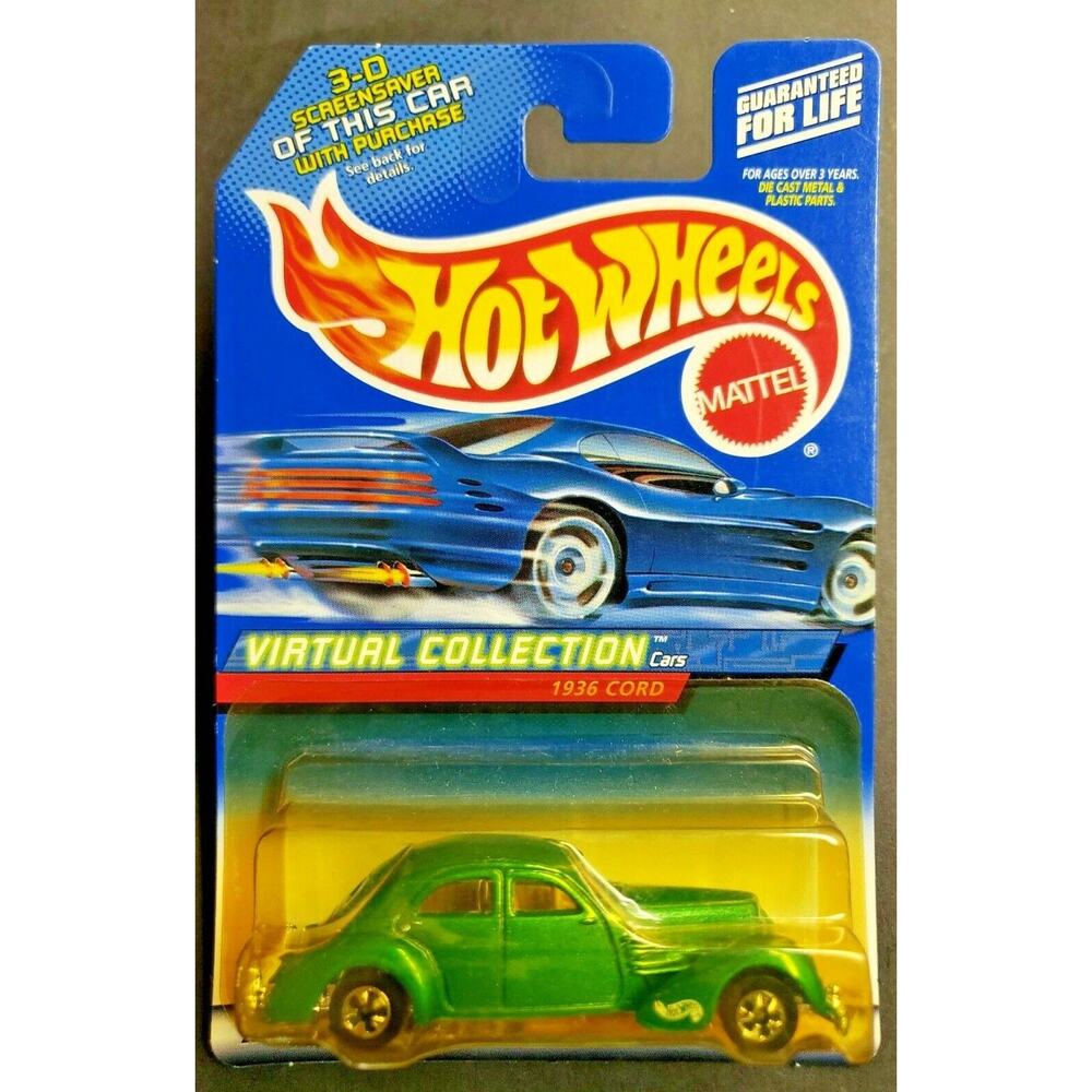 2000 Hot Wheels‎ 1936 Cord #097 Virtual Collection Green HW8